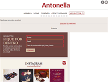 Tablet Screenshot of antonella.com.br
